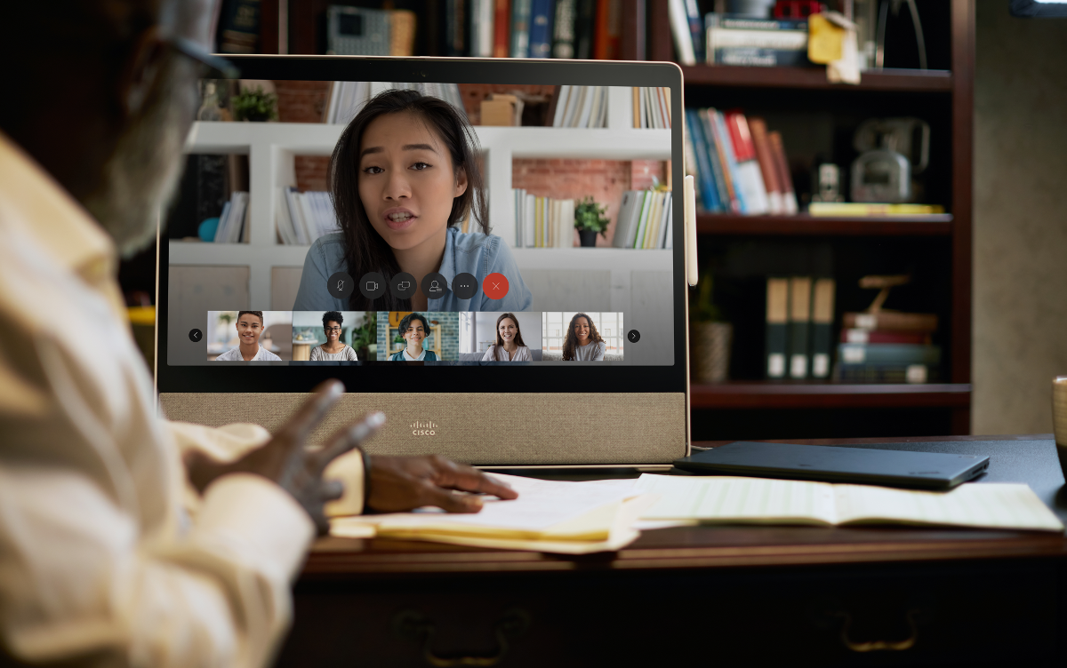 Students use Cisco Webex for distance learning